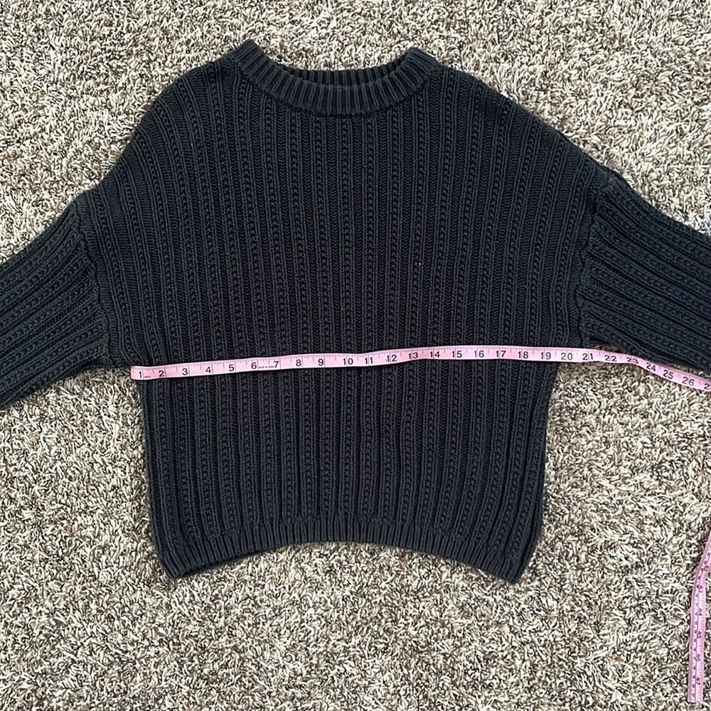 Universal Thread Black Ribbed Sweater - Picture 5 of 5